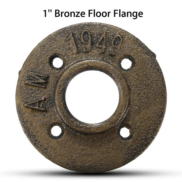 1 Inch Malleable Threaded Floor Flange Iron Pipe Fittings Wall Mounted Flange