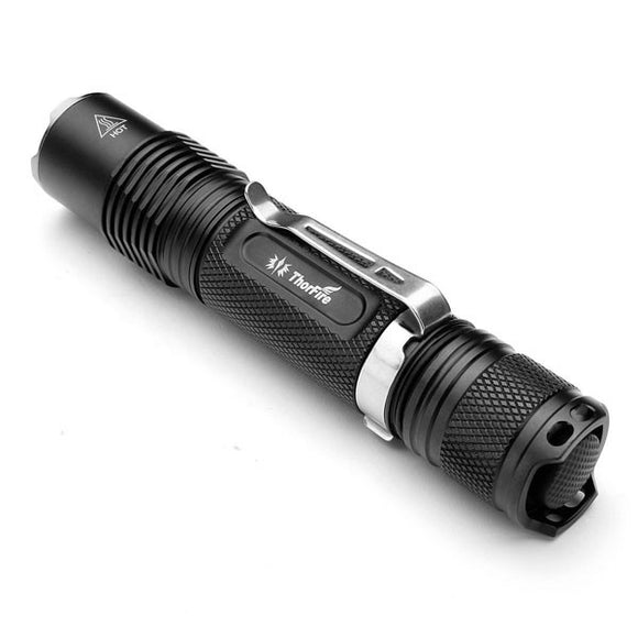 ThorFire VG15S Upgrade XM-L2 1070Lumens 5 Modes EDC LED Flashlight 18650