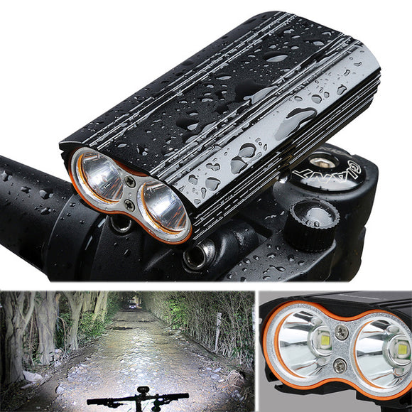 XANES DL06 1200LM 2T6 150 Large Floodlight 6000mAh Battery Bike Light 4 Modes USB Rechar