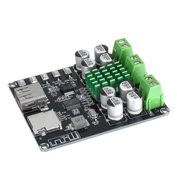 VHM-302 TPA3116D2 Digital Bluetooth Amplifier Board DC12V-24V Integrated U Disk TF Player Amp Boards