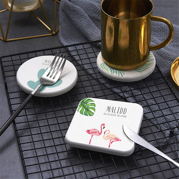 Cup Mat Pad Diatom Mud Coaster Flamingo Placemat Wine Drink Holder Tea Coffee Coasters