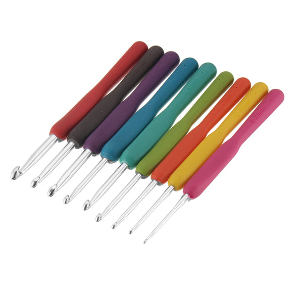 Eye Blunt Needles Yarn Knitting Crochet Hooks Set with Bag Ergonomic Handle Crochet Hooks Needles