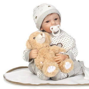 NPK 50CM Silicone Reborn Baby Doll Cute Christmas Gift