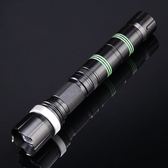 250lm Rechargeable 18650 Flashlight Detachable Blade Attack Head Camping Hunting EDC Survival Tools