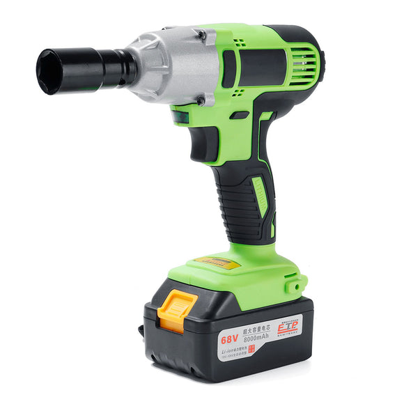 68V Cordless Lithium-Ion Electric Impact Wrench 8000mAh 400Nm Torque Power Wrench Tool