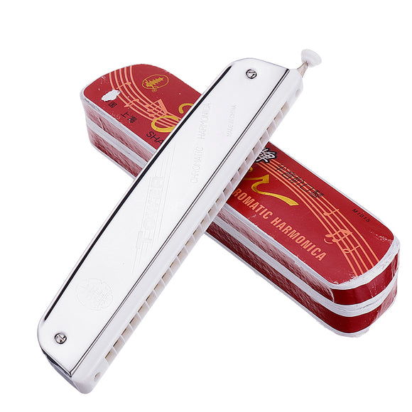 QIMEI M1015 24 Holes Chromatic Harmonica C Key for Adults