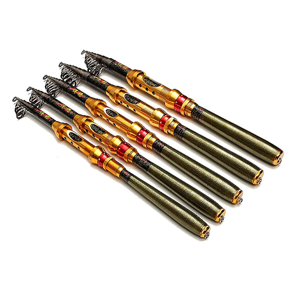 ZANLURE TR-01 1.8m/2.1m/2.4m/2.7m/3m Portable Carbon Fiber Telescope Fishing Rod Spinning Pole