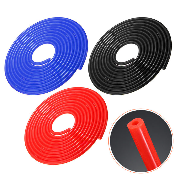 ID4MM Silicone Tube Black/Red/Blue 5M Length Silicone Vacuum Hose Rubber Tubing Hose