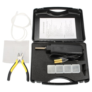 AC220V Hot Stapler Bumper Fender Fairing Weld Gun Plastic Repair Kit Staples US Plug