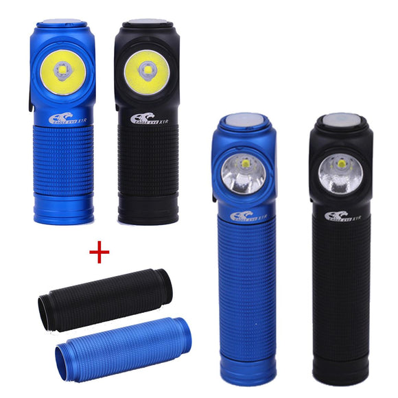 Eagle Eye X1R XP-L Cool White Yellow Natural USB Charging Mini EDC 18350 Flashlight with 18650 Tube