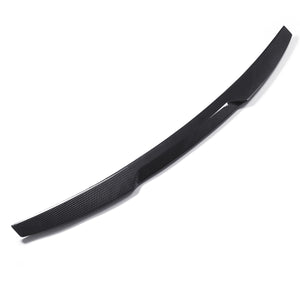 Carbon Fiber Color Trunk Lid Spoiler M4 V Style Highkick Duckbill For Audi A4 B8 2009-2012