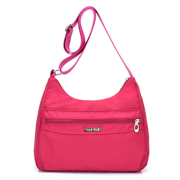 Women Front Pocket Light Shoulder Bags Outdoor Waterproof Crossbody Bags Messenger Bags
