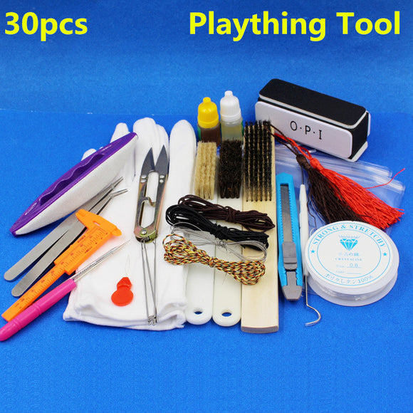 30pcs Plaything Tool Wenwan Maintenance Wash Polishing DIY Kit