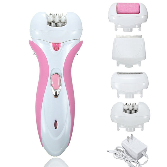 4 In 1 Rechargeable Epilator Full Body Hair Removal Rechargeable Depilator Clipper Shaver