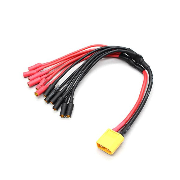 XT60 to 6 X 3.5mm Bullet ESC Power Breakout Cable