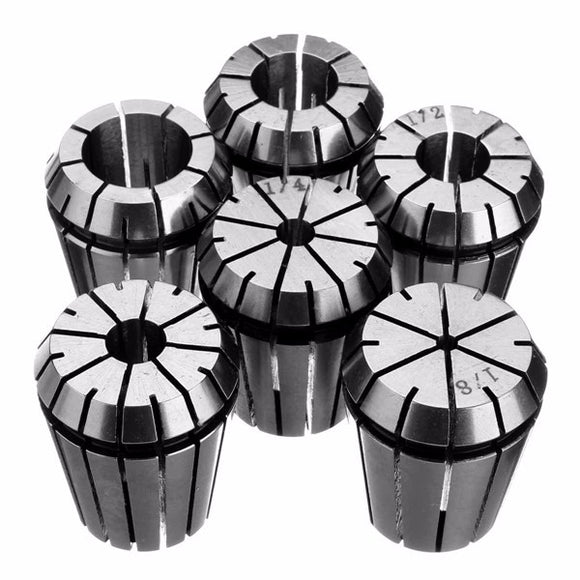 6pcs ER32 Spring Collet Set 1/8 Inch to 3/4 Inch Chuck Collet for CNC Milling Lathe Tool