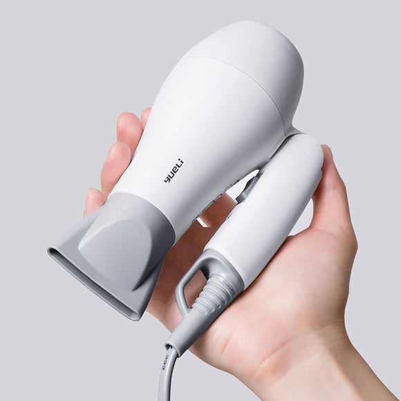 Yueli Mini Protable Hair Dryer 110V/220V Dual Voltage 1200W Fast Drying Folding Blower Hairstyling Tools From XIAOMI Youpin
