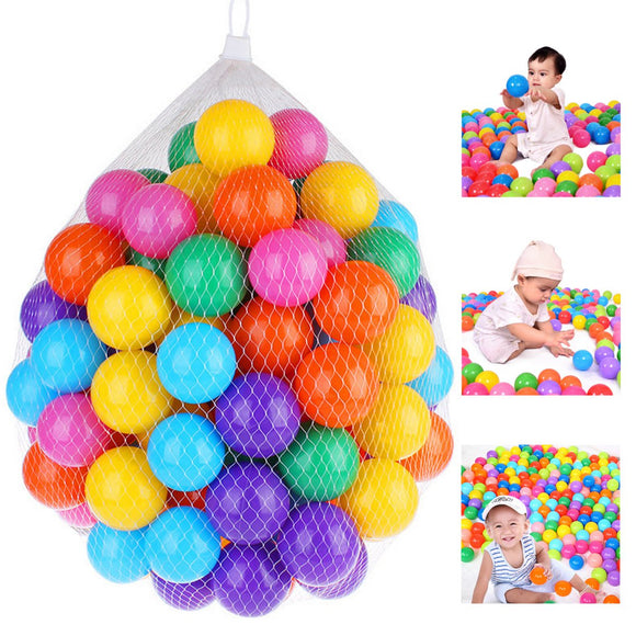 100pcs Soft Plastic Ocean Ball 7cm Quality Secure Baby Kid Pit Toy Swim Colorful Ball Toys