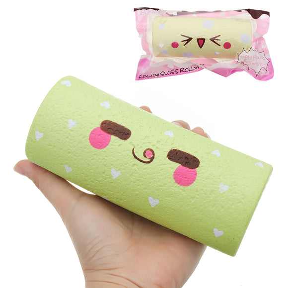 SquishyFun Squishy Egg Swiss Roll Toy 14.5*6*5CM Slow Rising With Packaging Collection Gift Soft Toy