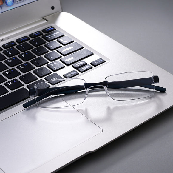 SHUAIDI Ultra-light Integrated Reading Glasses Frameless Neutral Super Anti-blue-ray 8016