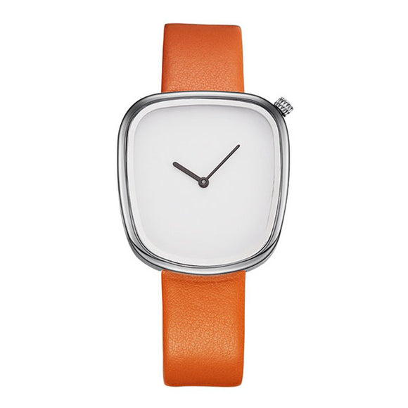 SINOBI 9705 Luxury Simple Design Leather Strap Fashion Men Women Quartz Wrist Watch