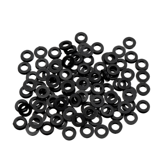 100Pcs M2 M2.5 M3 Black Plastic Nylon Washer Plated Spacer for RC Model