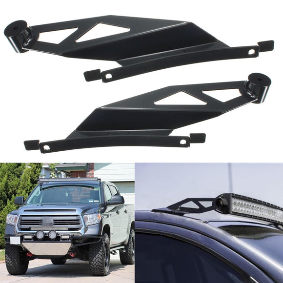 Pair 07-14 Toyota Tundra 50Inch Led Curved Light Bar Roof Mount Brackets