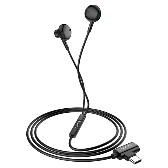 HOCO Type C 2A Charging In-ear Earphone Elegant Graphene Driver Stereo Earbuds IPX5 Waterproof Hifi Headphone with Mic