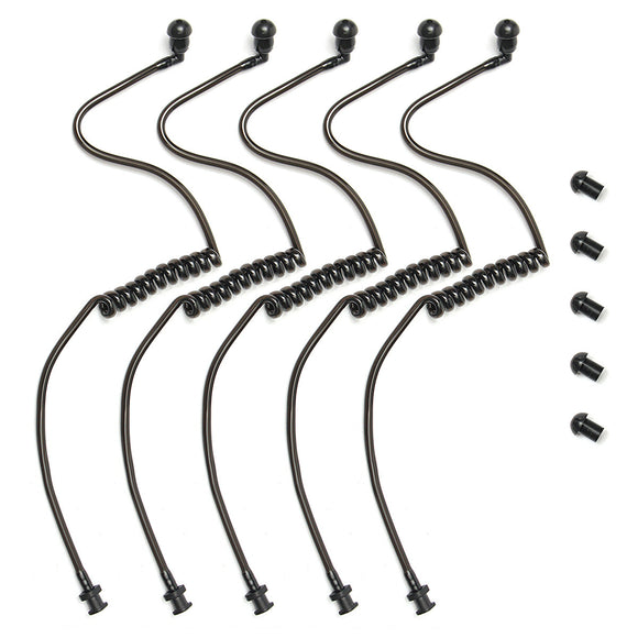 5Pcs Walkie Talkie Earpiece Air Tube Earpiece Air Tube Earplug for Two Way Radio Replacement