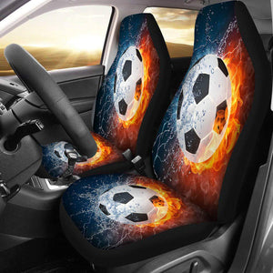 1/2Pcs Car Front Seat Cover Cases Protector Sport Style Printed Truck