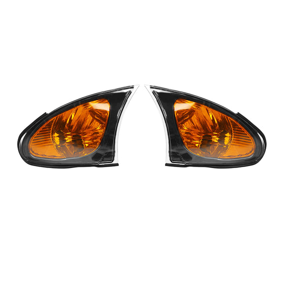 Pair Side Marker Light Lamp Amber Turn Signal For BMW E46 3 Series 4D Sedan 2002-2005