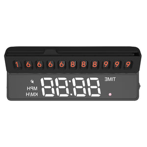 Universal Car Packing HUD Head Up Display Multifunction Temporary Stop Sign