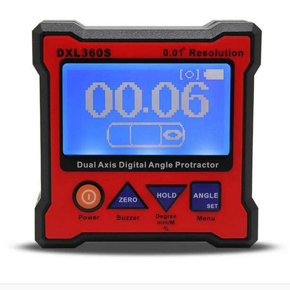 DXL360S High-precision Dual Axis Digital LCD Angle Protractor Dual-axis Angle Level Gauge
