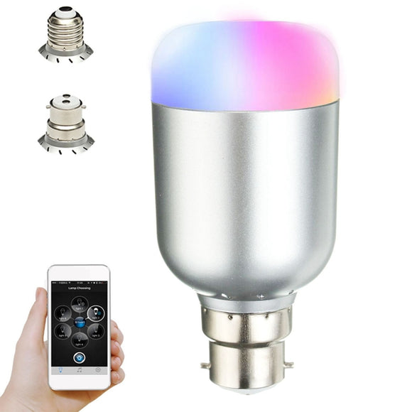 E27 B22 Wireless Bluetooth Control Music Audio Speaker LED RGB Smart Bulb Light Lamp Bulb AC100-240V