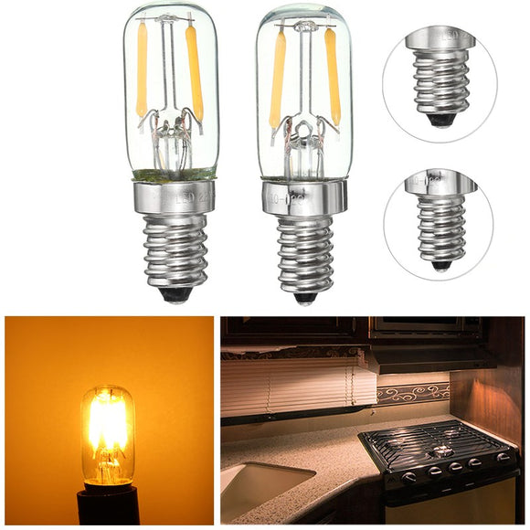Dimmable E12/E14 1W Mini COB LED Refrigerator Fridge Freezer Filament Light Bulb