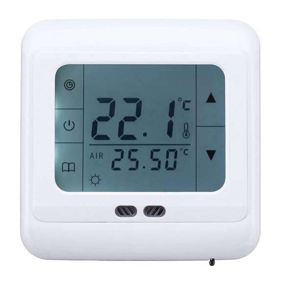 5 - 35C Floor Heating Thermostat LCD Intelligent Programmable Temperature Controller AC 220V