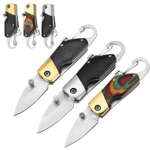 9cm Outdoor Survival Camping Fishing Folding Knife Multifunction Knife Keychain Tool Large Mode