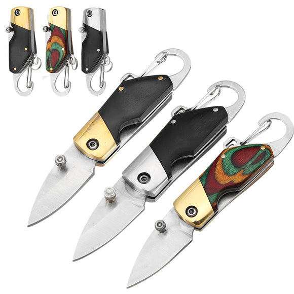 9cm Outdoor Survival Camping Fishing Folding Knife Multifunction Knife Keychain Tool Large Mode