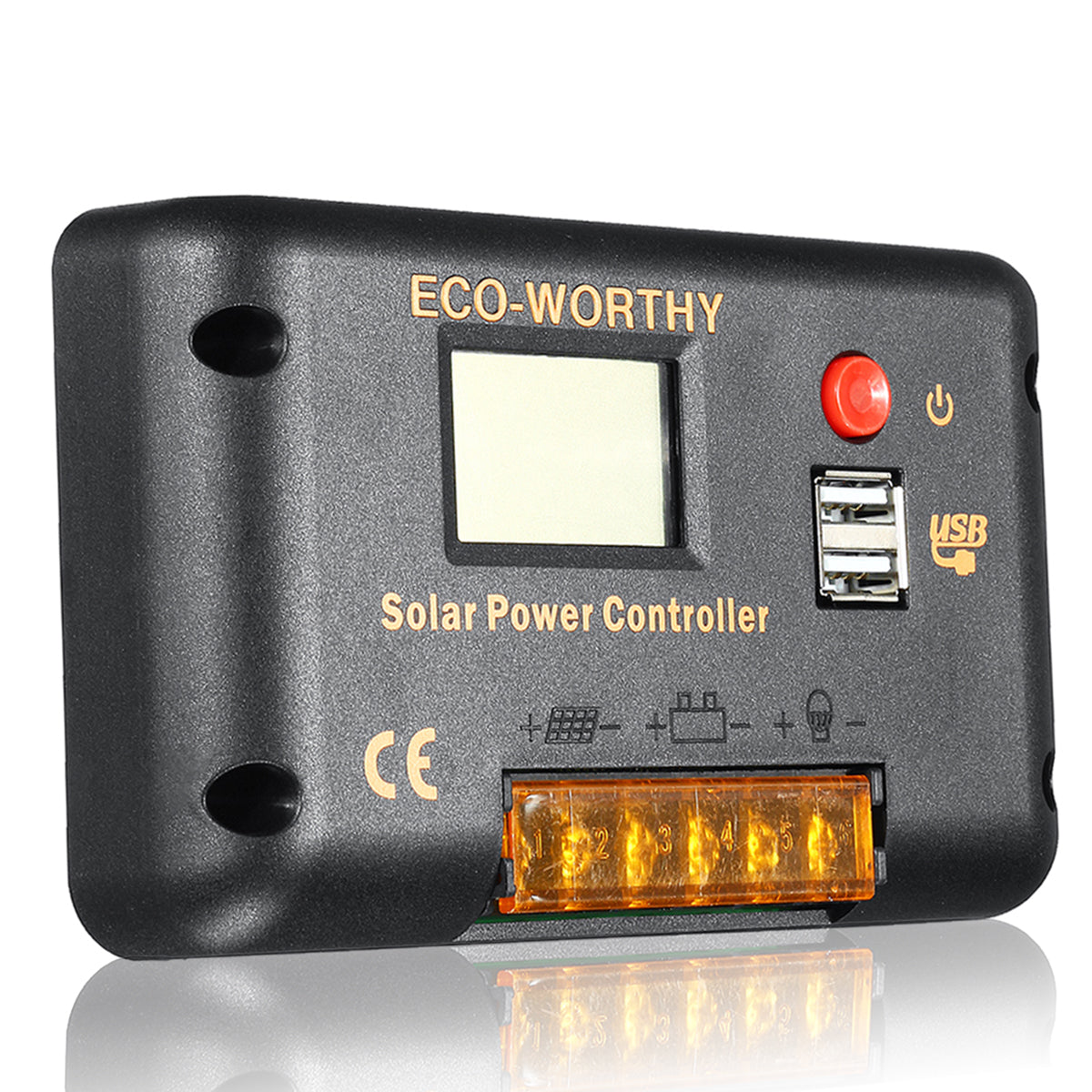 Solar Charge Controller 15A LCD Display Controller Solar Controller Fo ...