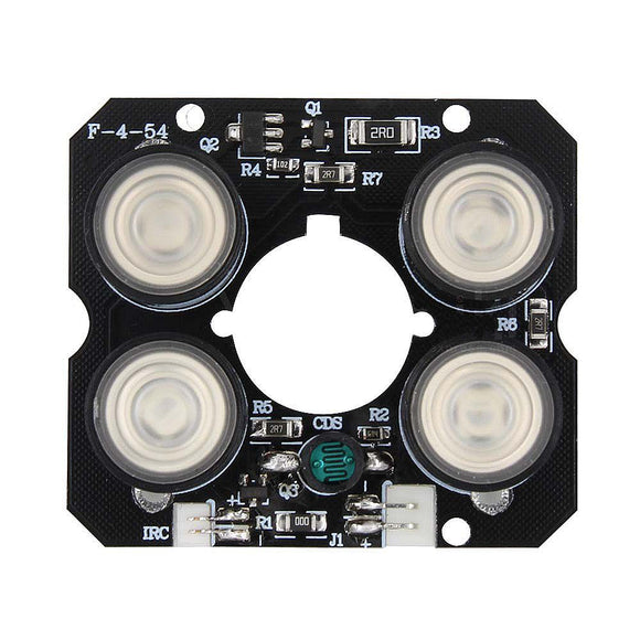 10pcs IR LED Board for CCTV Camera 4*Array IR LED Spot Infrared Light Board Night Vision 850nm DC12V