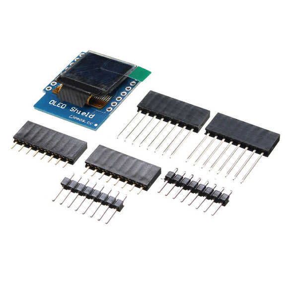 3Pcs Wemos 0.66 Inch OLED Shield For WeMos D1 Mini 64X48 IIC I2C Compatible
