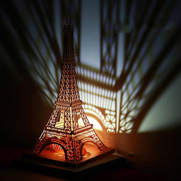 Christmas 2017 Honana HT-907 LED Light Model DIY Eiffel Tower Greeting Card Christmas Brithday Gift