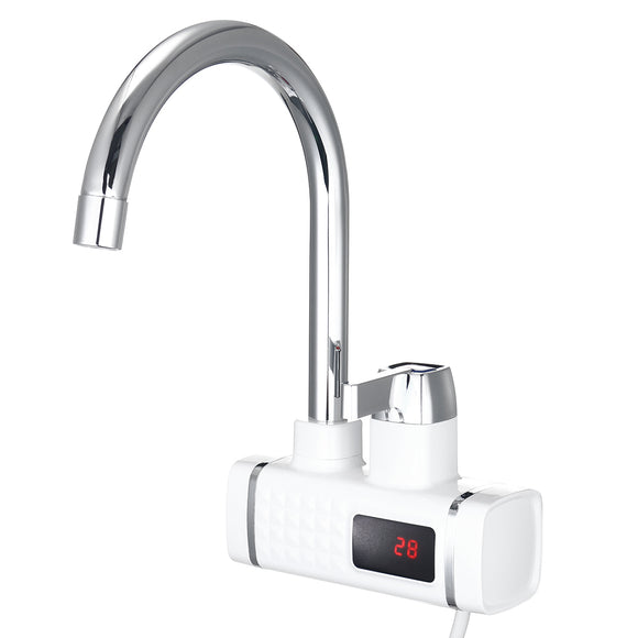 LED Display 220V 3000W Electric Faucet Tap Hot Water Heater Instant Home Kitchen Bathroom