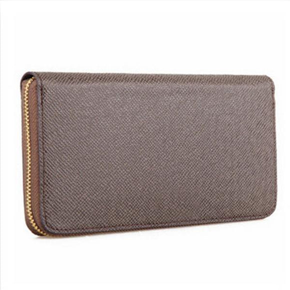 Men PVC Cell Phone Long Wallet Vertical Wallet Coin Pocket Card Holder