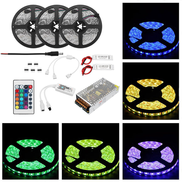 15M 72W SMD2835 Non-waterproof Smart WiFi APP Control LED Strip Light Kit Work With Alexa AC110-240V