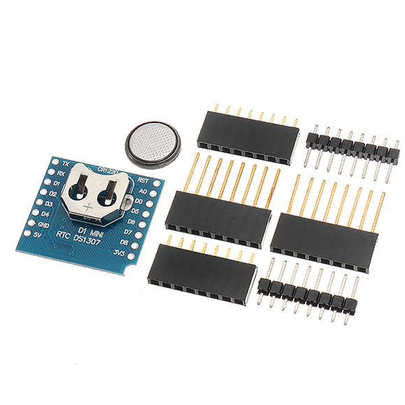 5Pcs Wemos RTC DS1307 Real Time Clock + Battery Shield For WeMos D1 Mini