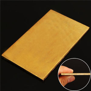 3mmx60mmx100mm Brass Sheet Plate Industry DIY Experiment Sheet