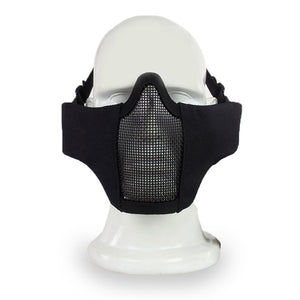 Tactical Half Face Mask Wire Steel Net Mesh Airsoft Paintball Hunting Protective Breathable Mask