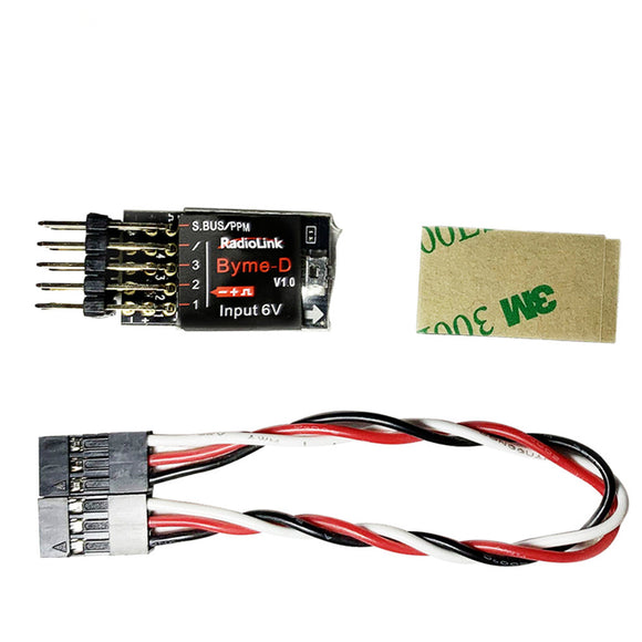 Radiolink-Byme-D Flight Stabiliser Flight Controller Gyroscope Self-stabilization Balance for RC Airplane Fixed Wing Delta Wing Paper PlaneSU27 F22