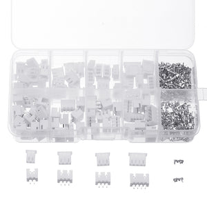 1250Pcs 2.54mm XH2.54 2p 3p 4 Pin Connector Plug+Straight Needle+Terminal Socket Header Wire Adaptor